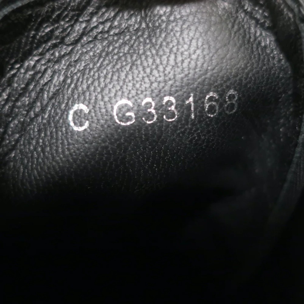 Chanel 17B CC Cap Toe Combat Boots Black Velvet Size 37.5 Lace-Up Ankle Boots - Picture 12 of 12